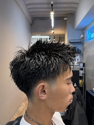  大宮/カット/短髪/毛流れ/センターパート