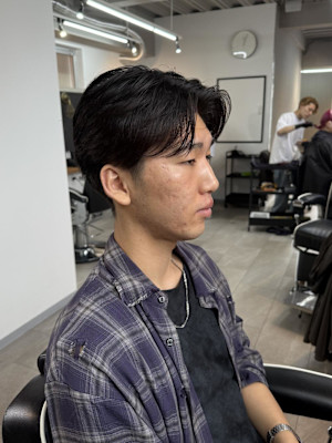 大宮/カット/短髪/毛流れ/センターパート