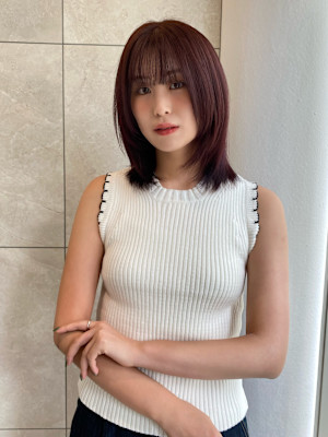 【SPADIC大阪梅田店】秋の色っぽボルドーカラー