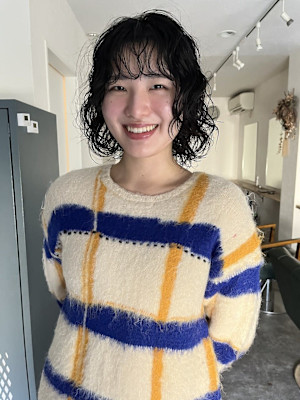 ボブパーマ/ナチュラルパーマ/ナチュラルモード