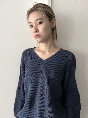 ボブ/切りっぱなしボブ/ハイトーン