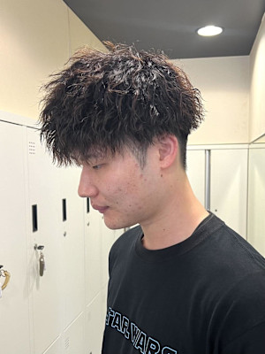 【平山明樹】縦落ちスパイラルパーマ