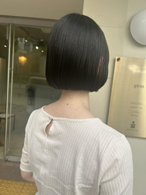 ミニボブ×ブルーブラック