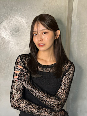 池袋 髪質改善 暗髪 シースルーバング♪