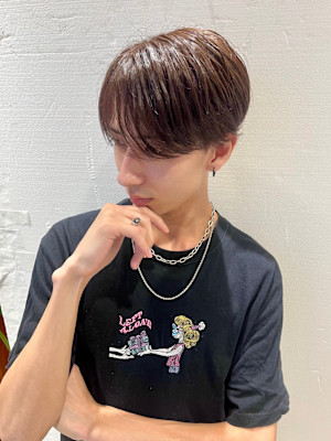 毛流れセンターパート