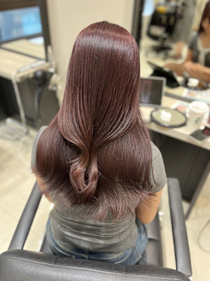 Mako カシスラベンダー くびれ巻き ブリーチなし モテ髪