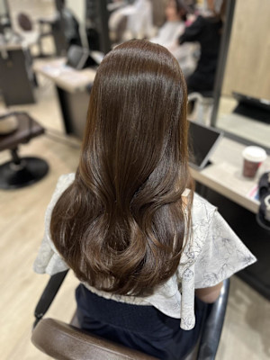 Mako マロンベージュ ブラウンカラー ブリーチなし 銀座