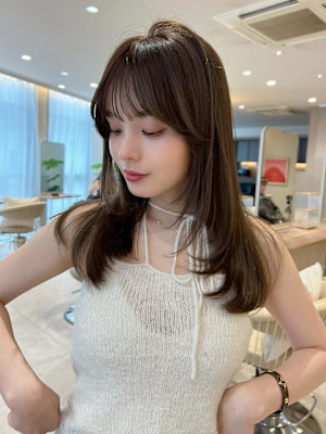 髪質改善＊ミディアムヘア艶カラー＊美髪【Zina渋谷神南】