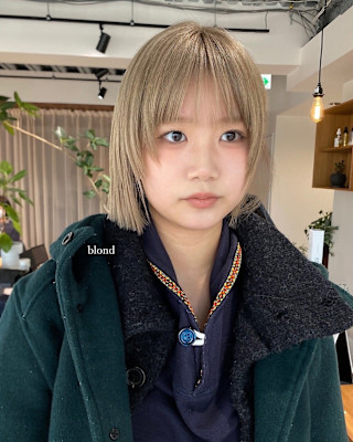 ブロンド×きりっぱなしBob