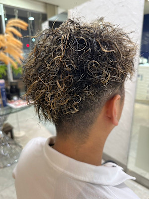 メンズツイスパ×ハイライト