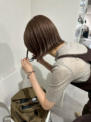 パッっと可愛くボブスタイル