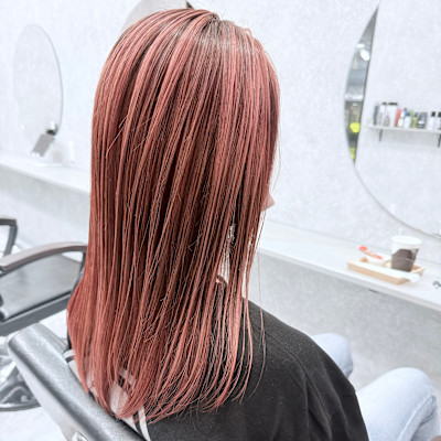 暖色系バレイヤージュ