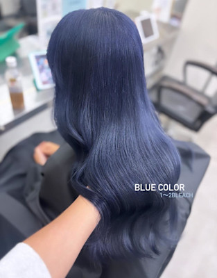 ブルー/青カラー/髪質改善