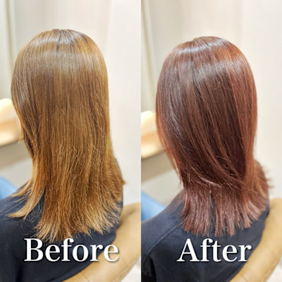 白髪ぼかし(ピンクベージュ)白髪キレイにマイナス10歳