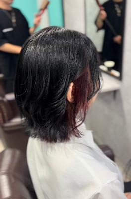 ブリーチカラー×ボルドー