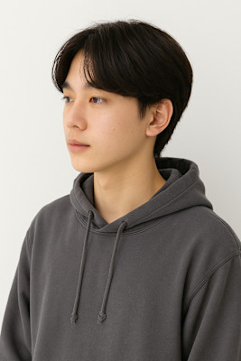 Men'sセンターパート　韓国　ビジネスマンにも◎