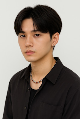 Men'sセンターパート　韓国　ビジネスマンにも◎