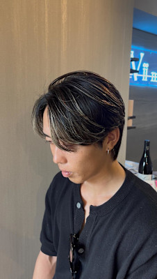 海志/メッシュ/ハイライト/センターパート/大宮