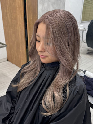 ブリーチダブルカラーベージュカラー