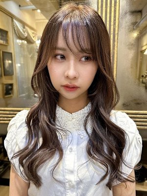 ナチュラルブラウン/パールベージュ/バタフライカット