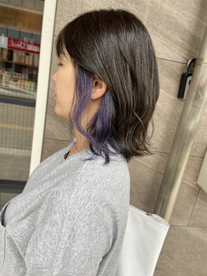 インナーカラー☆パープル