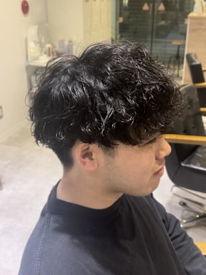 島田叶夢　波巻きシャドウパーマ