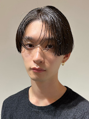 韓国ヘアコンマバング/センターパート/メンズマッシュ