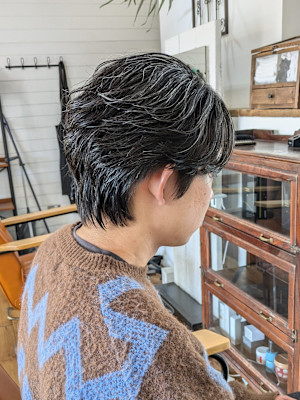 メンズフェザーパーマ