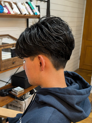 メンズワンカールパーマ