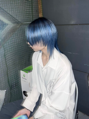 ウルフカット/マッシュウルフ/メンズウルフ/ハイトーンウルフ