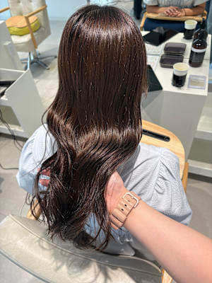 福井/大和田/ブリーチなしダブルカラー/マロンベージュ/ブラ