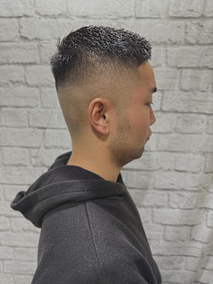 ハイフェードかき上げバングショート