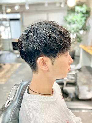 シャドウパーマ［ニュアンス/メンズパーマ/眉カット］