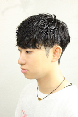 シャドウパーマ［ニュアンス/メンズパーマ/眉カット］