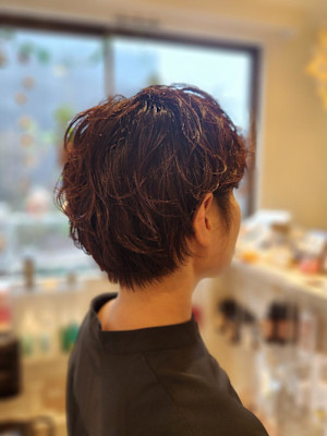 ショート×パーマ