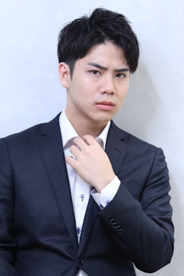 アップバング　メンズショート　ビジネスショート