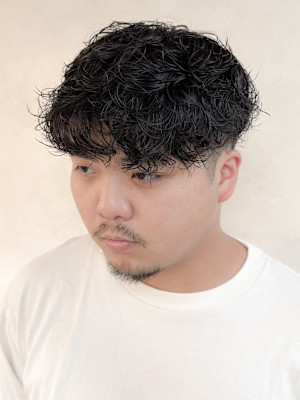 【メンズマッシュ×シャドウパーマ】