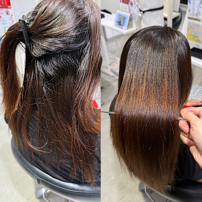 髪質改善ストレート