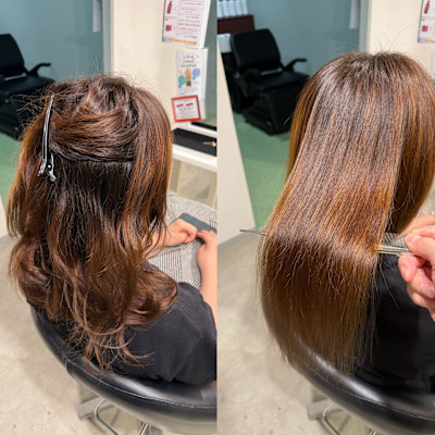 髪質改善ストレート