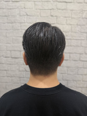 ツーブロックナチュラルサイドパート