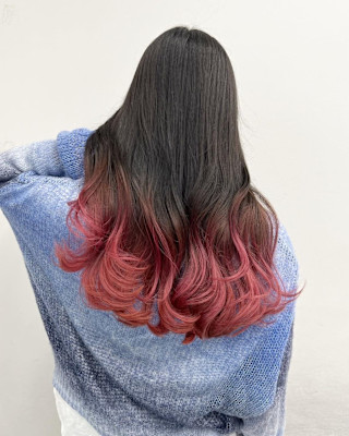 チェリーレッドグラデーション