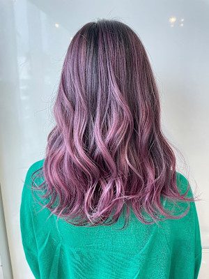 ピンクバレイヤージュ