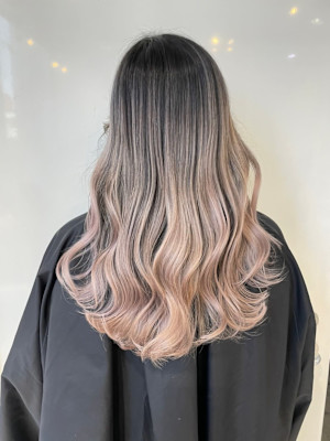 ハイトーンベージュバレイヤージュ