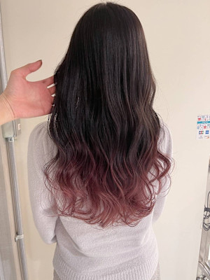 チェリーピンクグラデーション