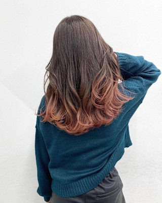 ピンクグラデーションカラー