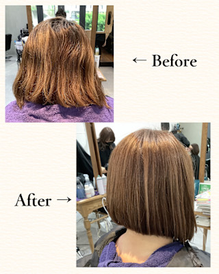 ≪お客様スタイル≫ 前下がりボブ