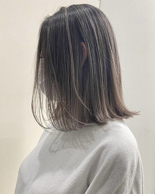 バレイヤージュグレー