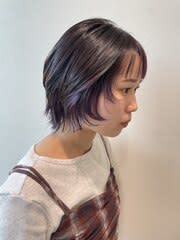 【ショートウルフ】20代30代/メンズライク/ラベンダー