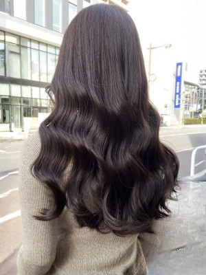 ショコラブラウン 透明感カラー 艶髪 プルエクステ 20代 