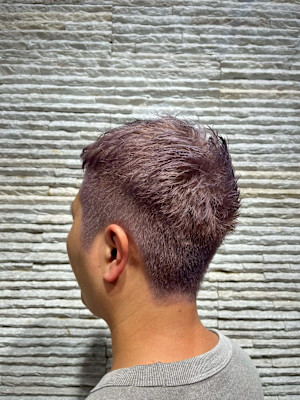 ラベンダーアッシュのソフトツーブロック